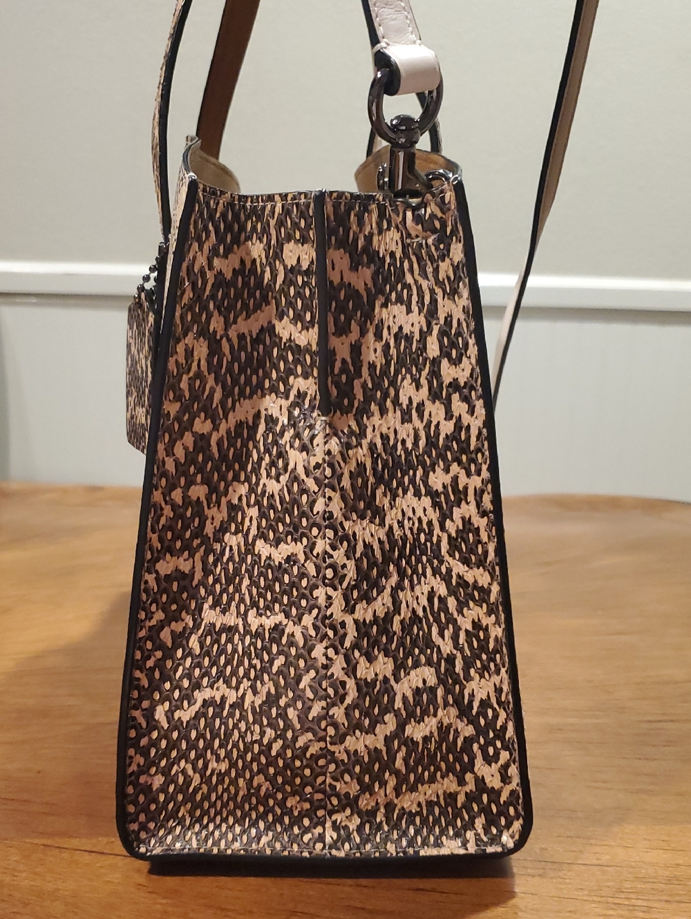 Coach Real Snakeskin Charlie Carryall Tote - Picture 3 of 15